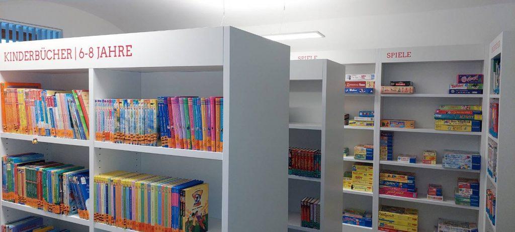 Regale Kinderbereich Buchtreff Kleinzell