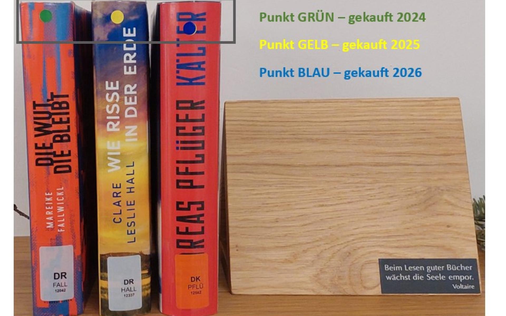 Punkte am Buchrücken