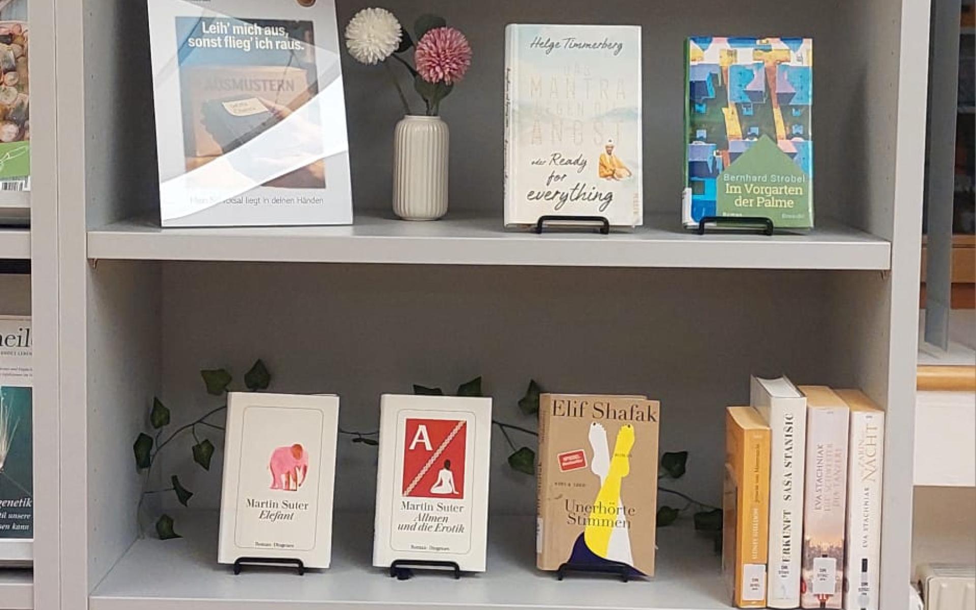 Bücher, die warten, gelesen zu werden.